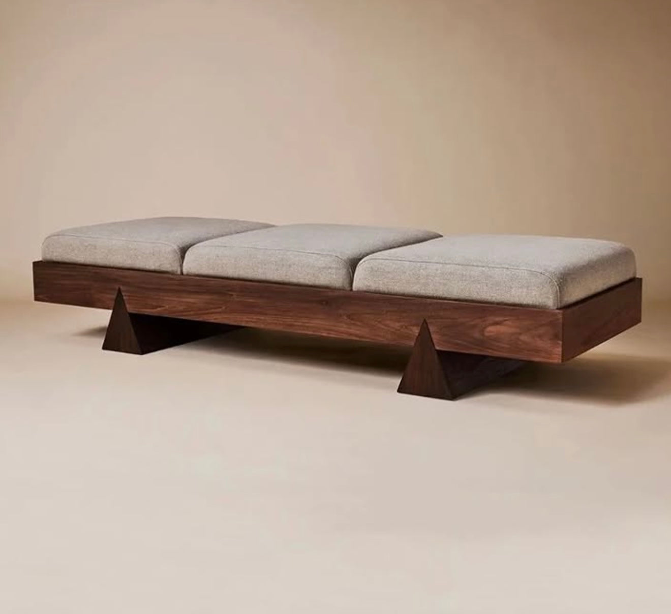 Modern Walnut Bench